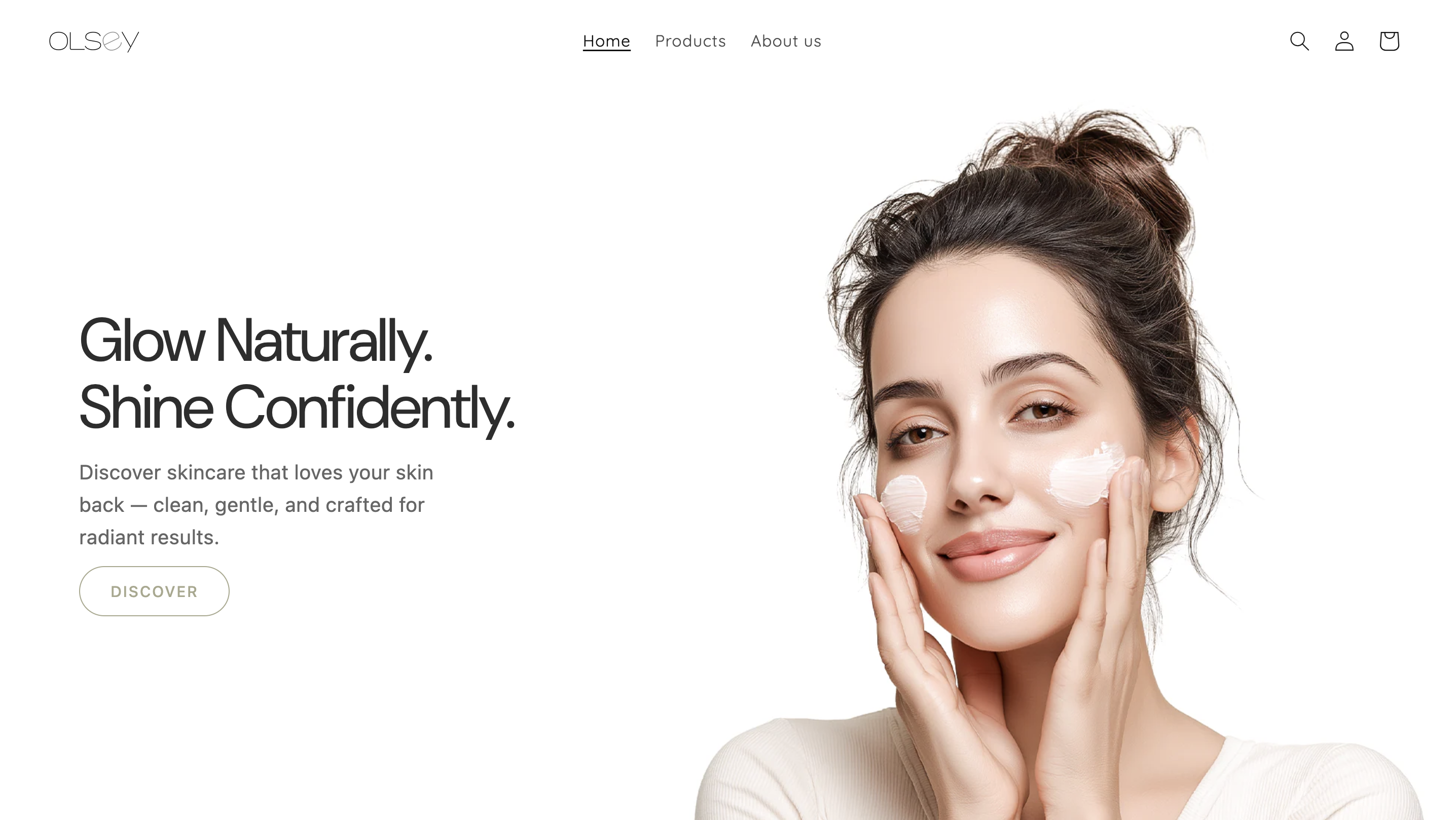 Olsey Aesthetics - Custom E-commerce Store